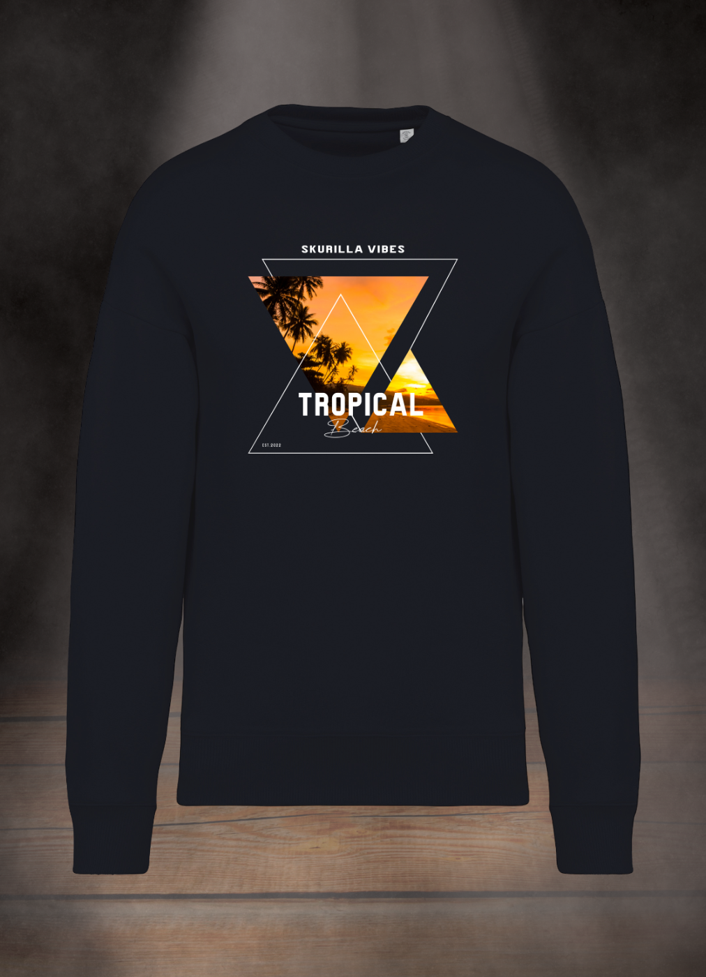 OVERSIZE SWEATSHIRT #TROPICAL BEACH