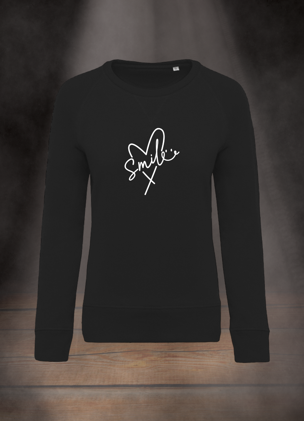 DAMEN SWEATSHIRT #HEART SMILE