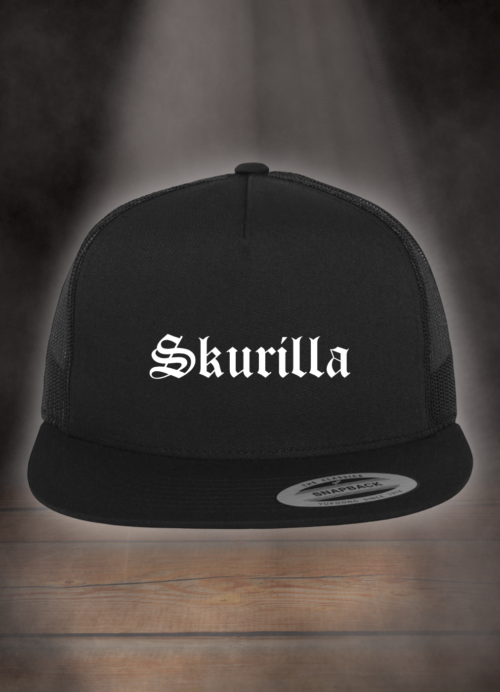 FLEXFIT TRUCKER SNAPBACK CAP #OLD TYPE WHITE