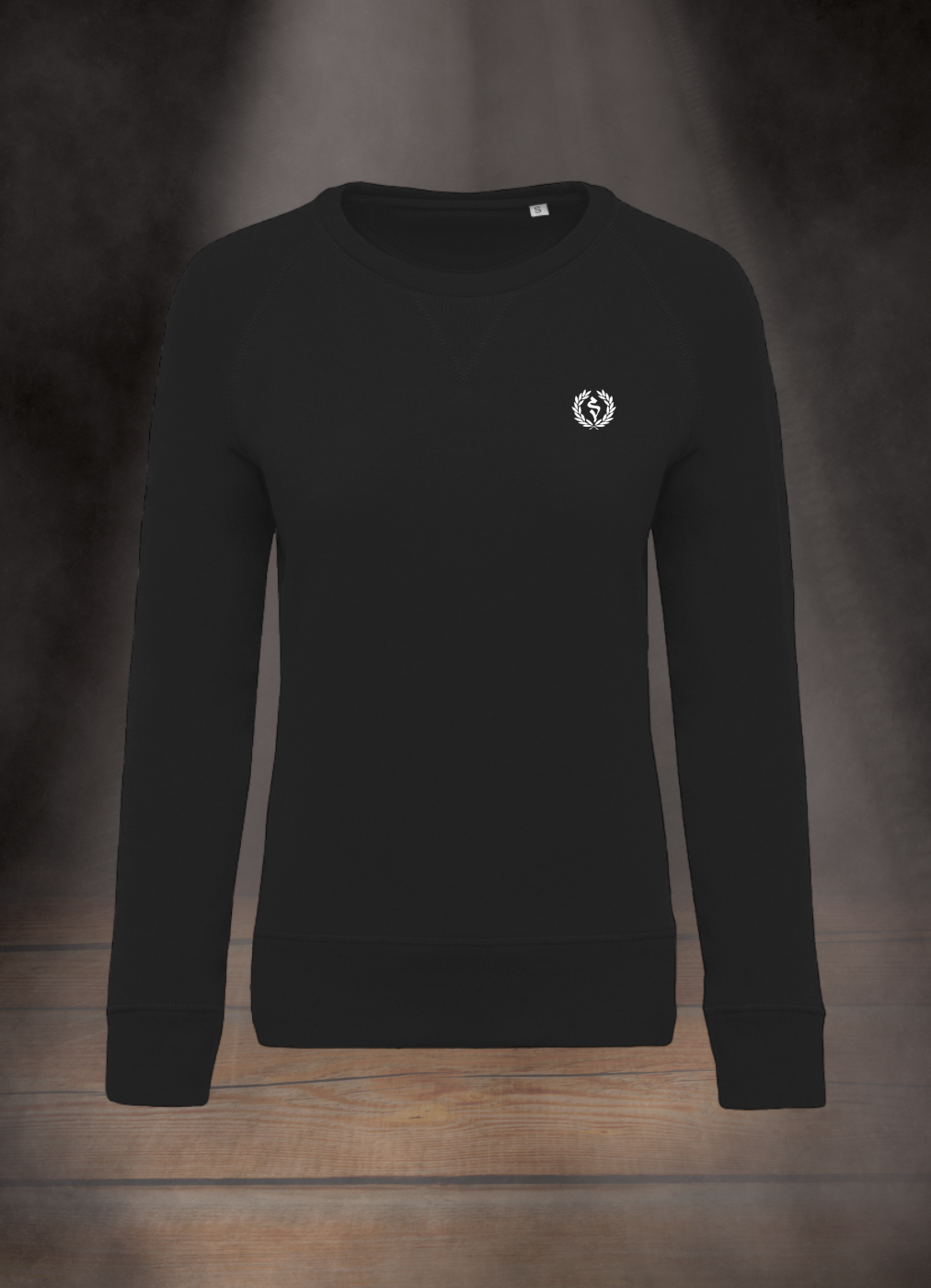 BESTICKTES DAMEN SWEATSHIRT #LAUREL BRANCH WHITE