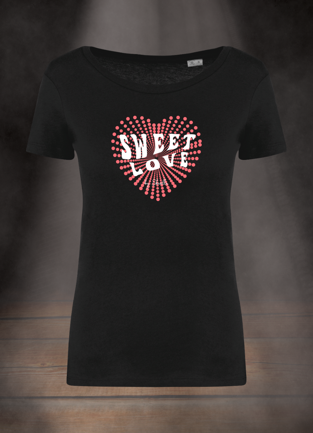 DAMEN T-SHIRT #SWEET LOVE