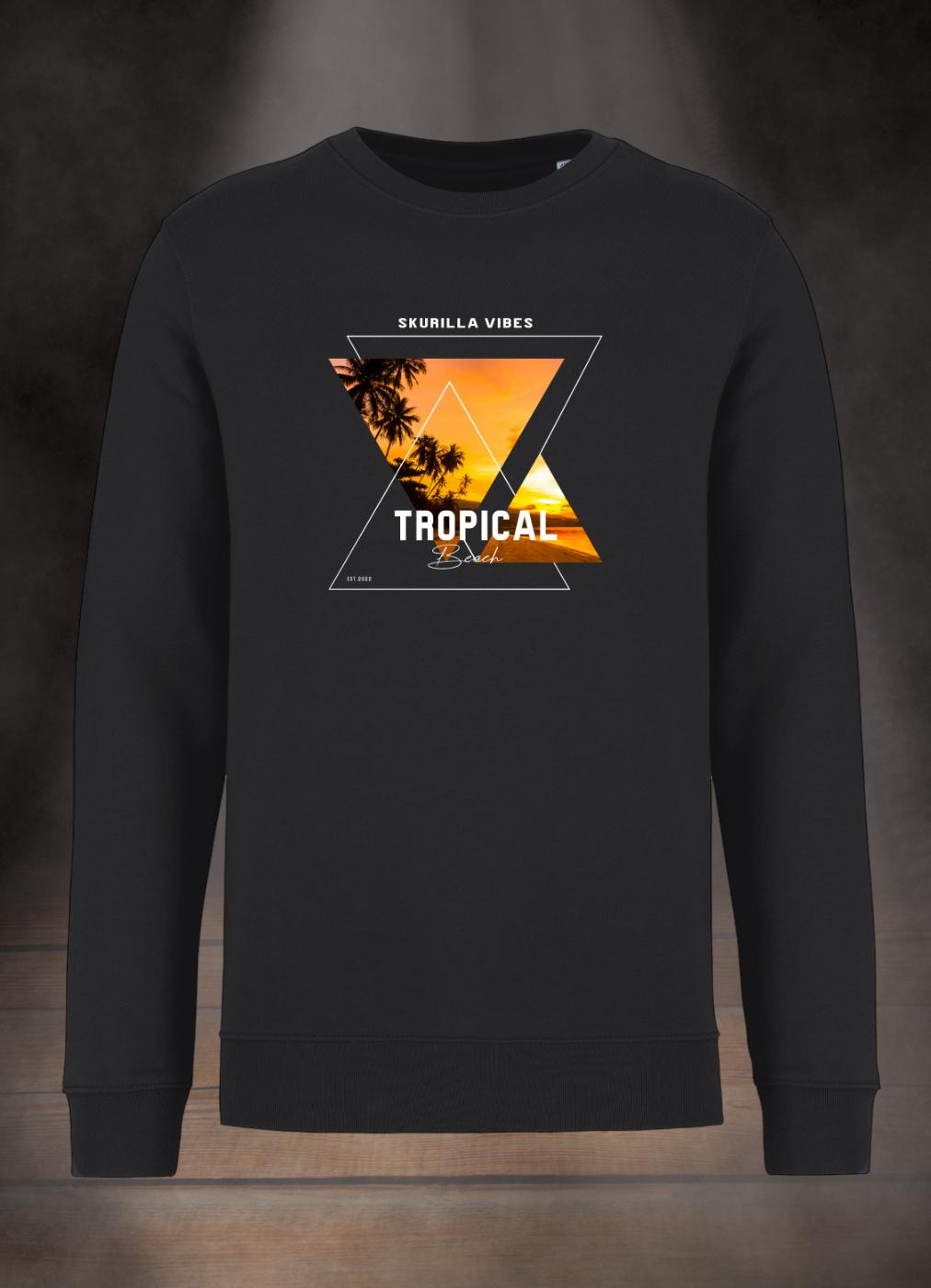 HERREN SWEATSHIRT #TROPICAL BEACH