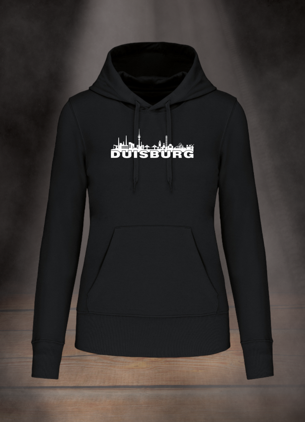 DAMEN HOODIE #DUISBURG SKYLINE