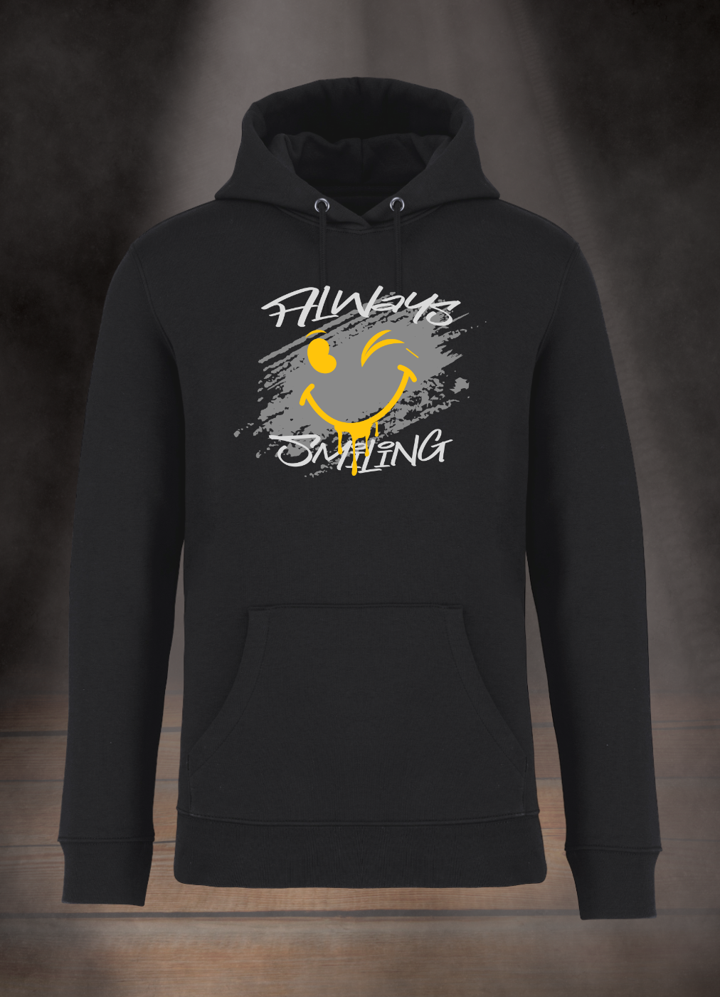 HERREN HOODIE #ALWAYS SMILING