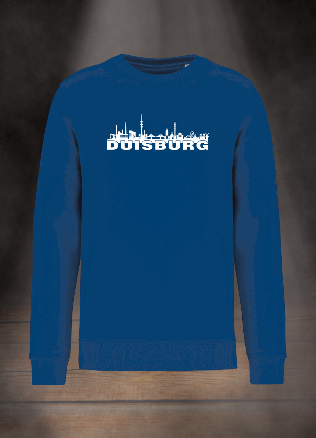 HERREN SWEATSHIRT #DUISBURG SKYLINE