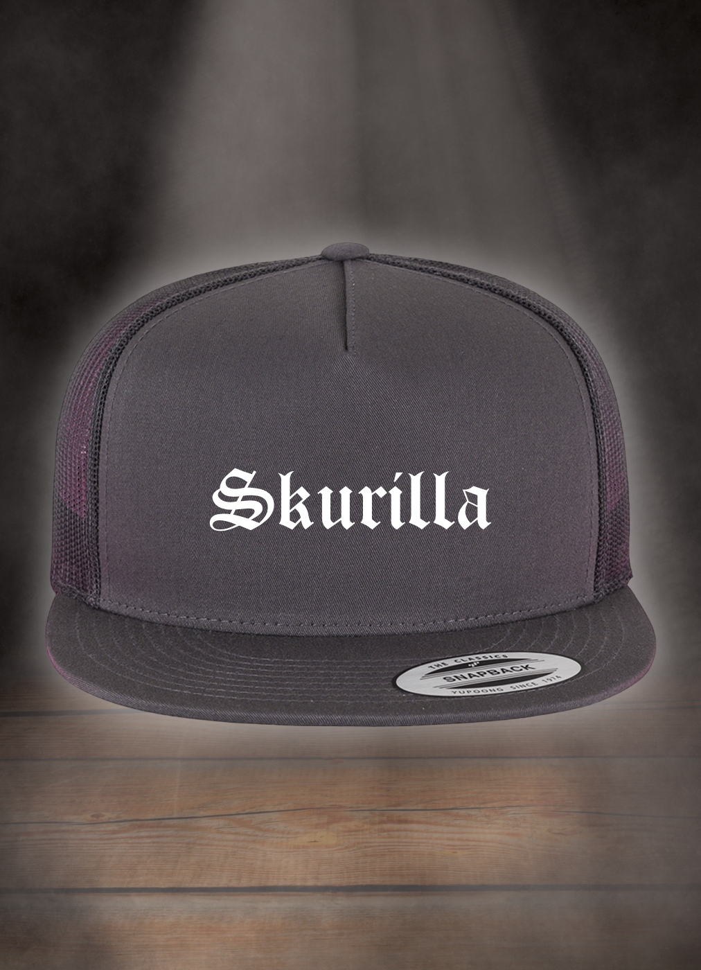 FLEXFIT TRUCKER SNAPBACK CAP #OLD TYPE WHITE
