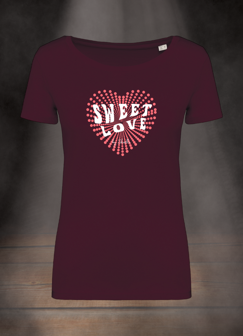 DAMEN T-SHIRT #SWEET LOVE