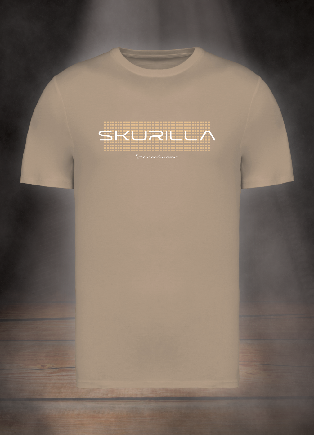 HERREN T-SHIRT #BEIGE BLOCKS