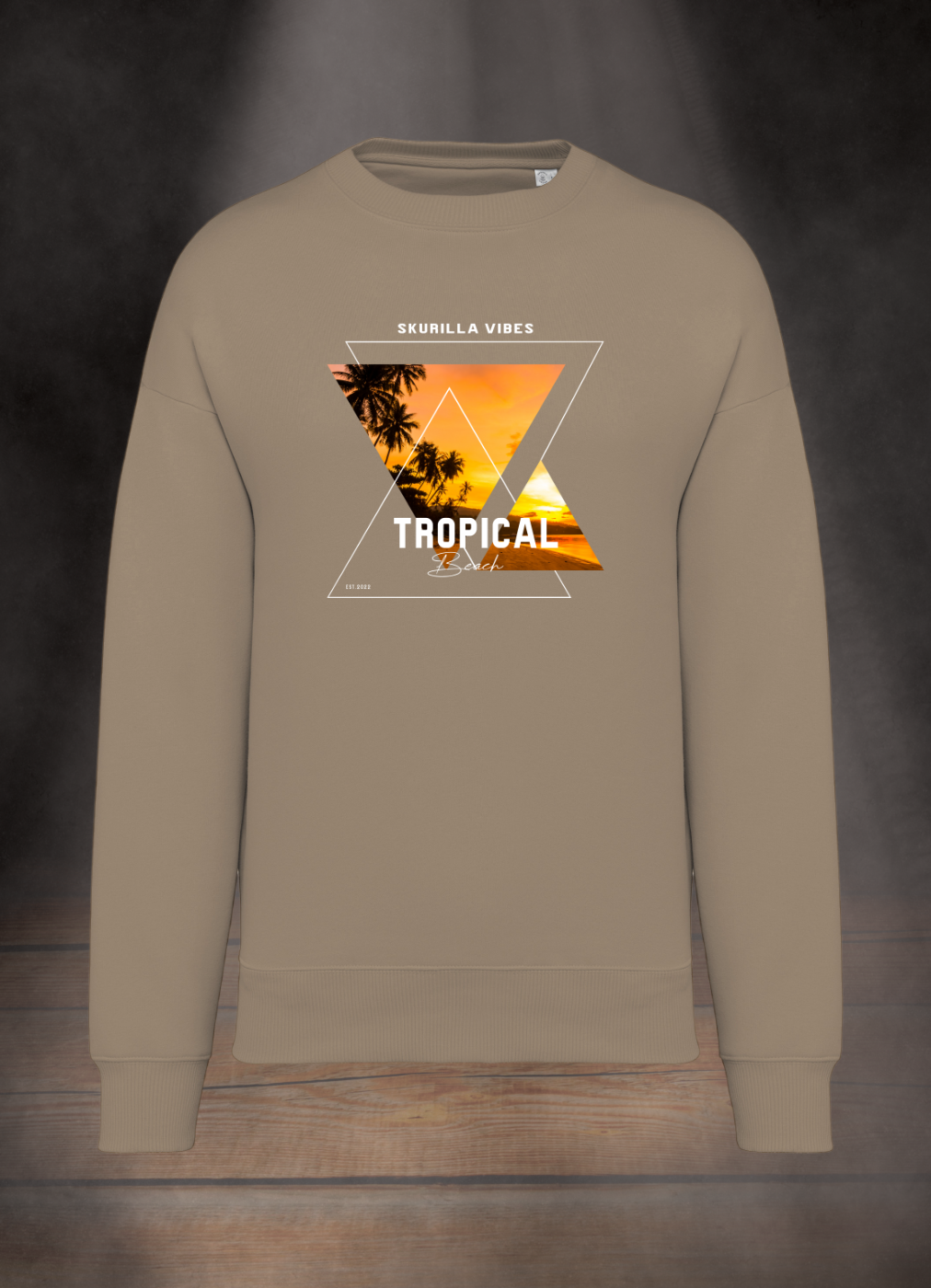 OVERSIZE SWEATSHIRT #TROPICAL BEACH