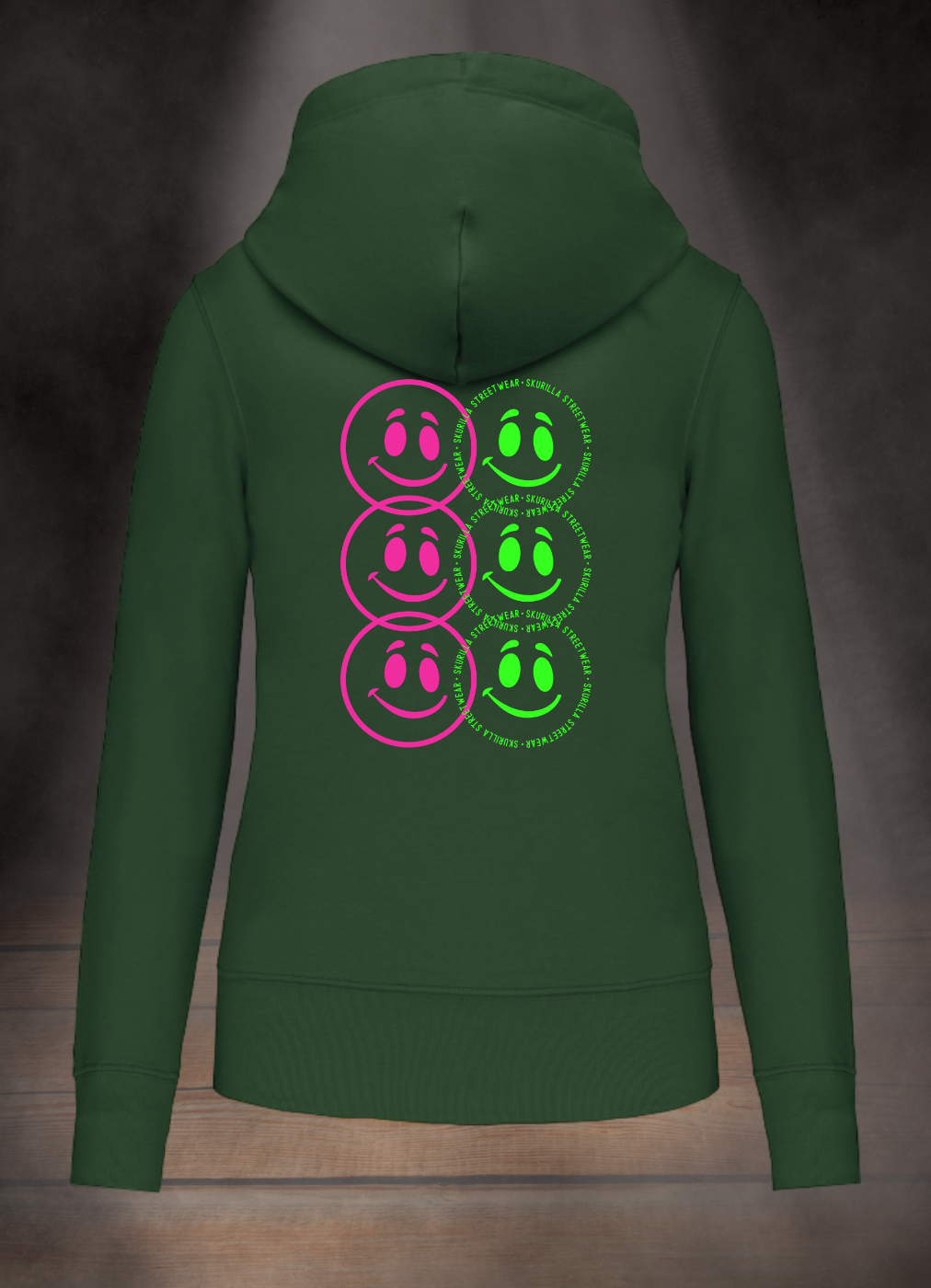DAMEN HOODIE #HAPPY CIRCLES