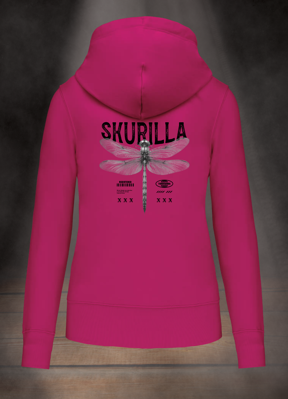 DAMEN HOODIE #DRAGON FLY