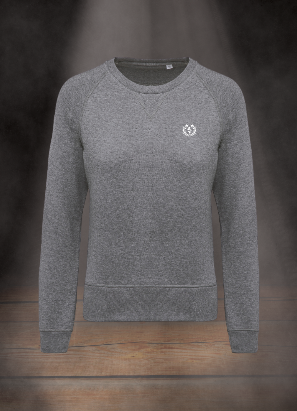 BESTICKTES DAMEN SWEATSHIRT #LAUREL BRANCH WHITE