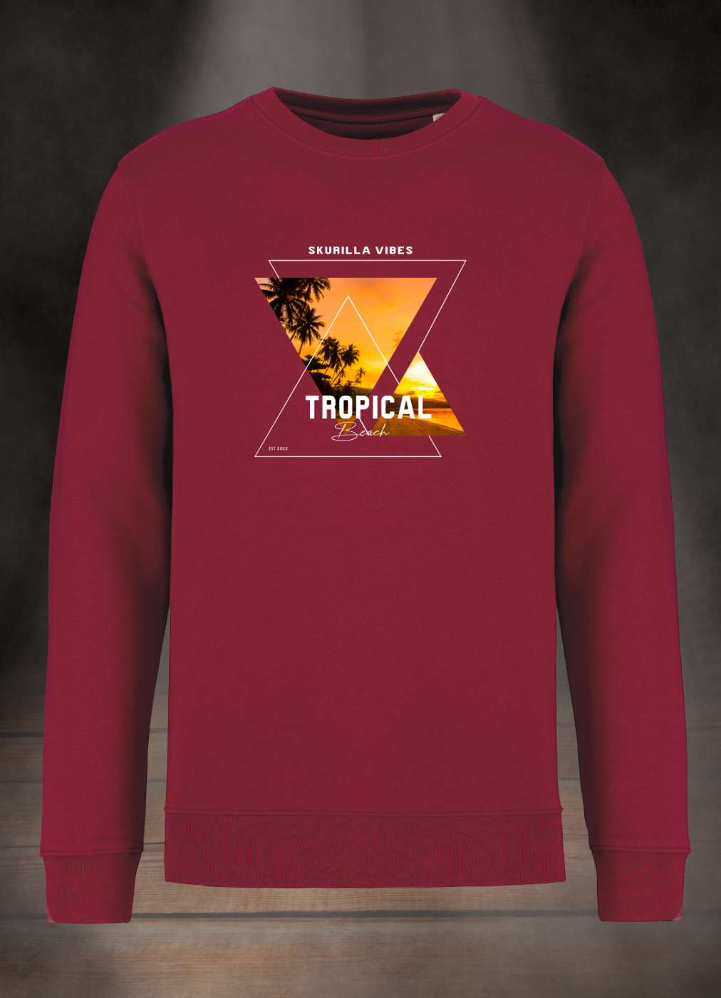 HERREN SWEATSHIRT #TROPICAL BEACH