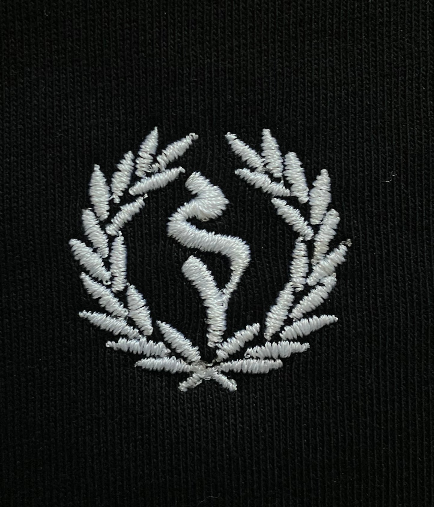 BESTICKTE ZIPPERJACKE #LAUREL BRANCH WHITE