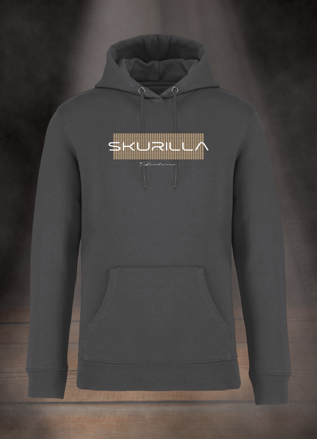 HERREN HOODIE # BEIGE BLOCKS