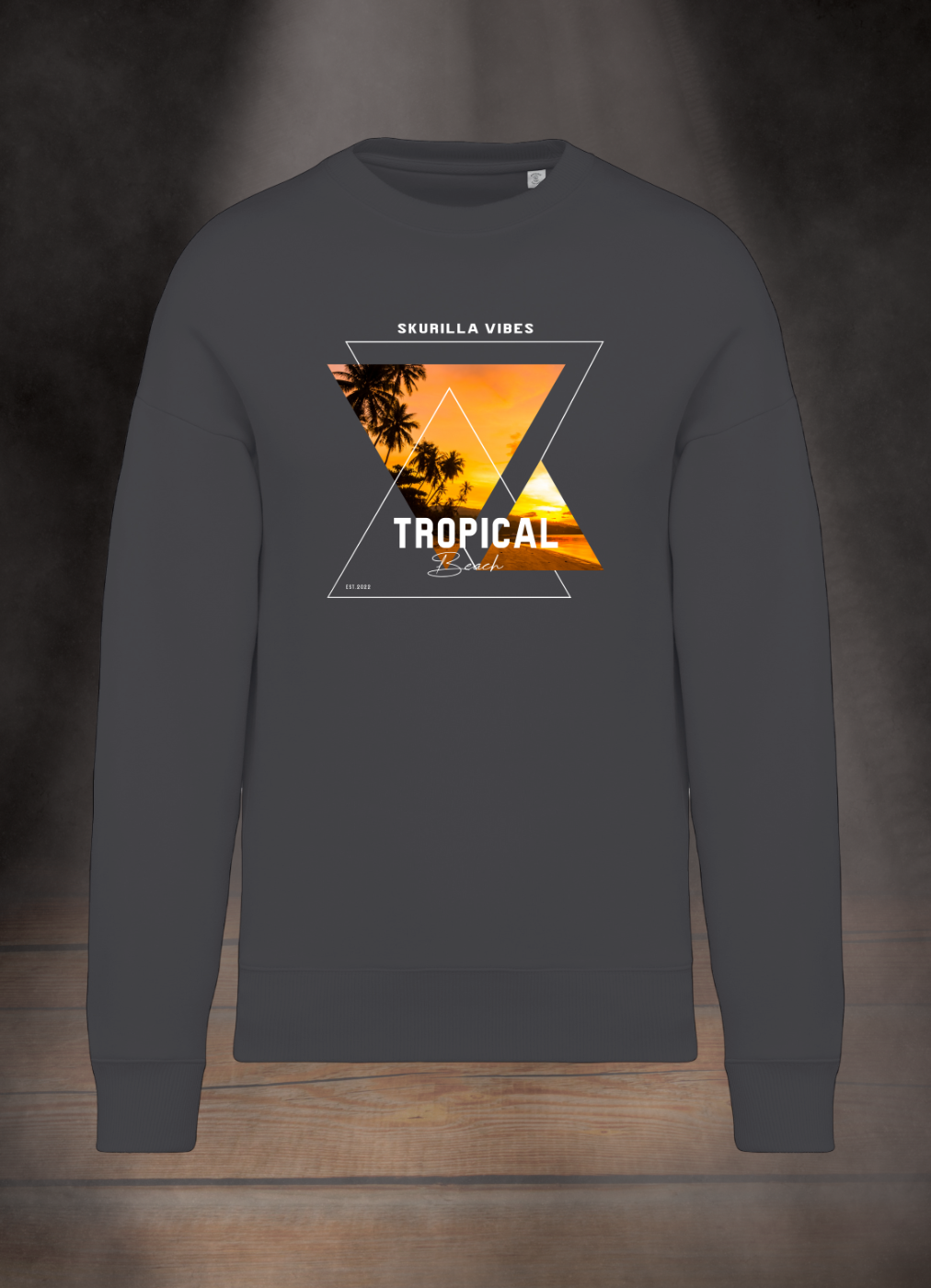 OVERSIZE SWEATSHIRT #TROPICAL BEACH