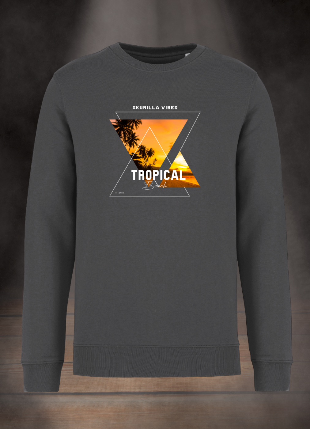 HERREN SWEATSHIRT #TROPICAL BEACH