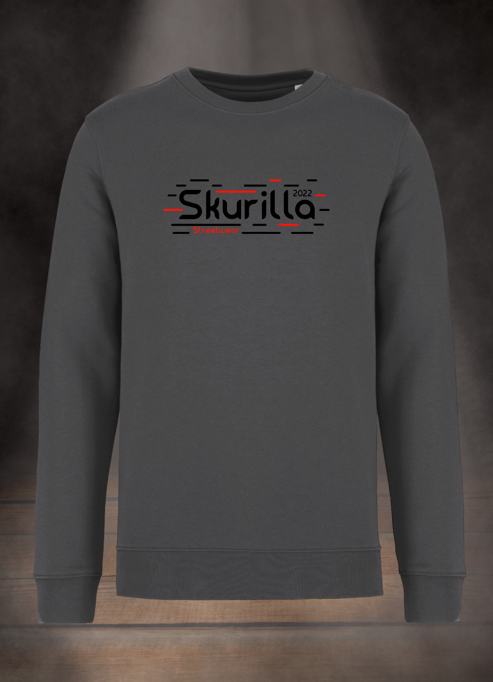 HERREN SWEATSHIRT #BLACK´N RED