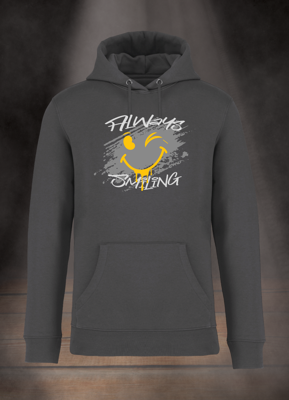 HERREN HOODIE #ALWAYS SMILING
