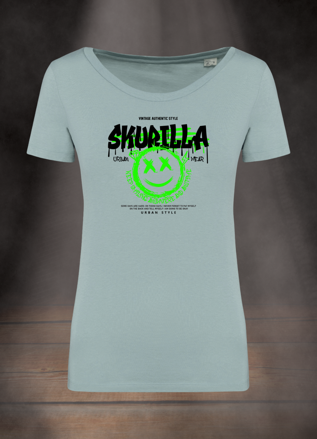 DAMEN T-SHIRT #SMILEFACE