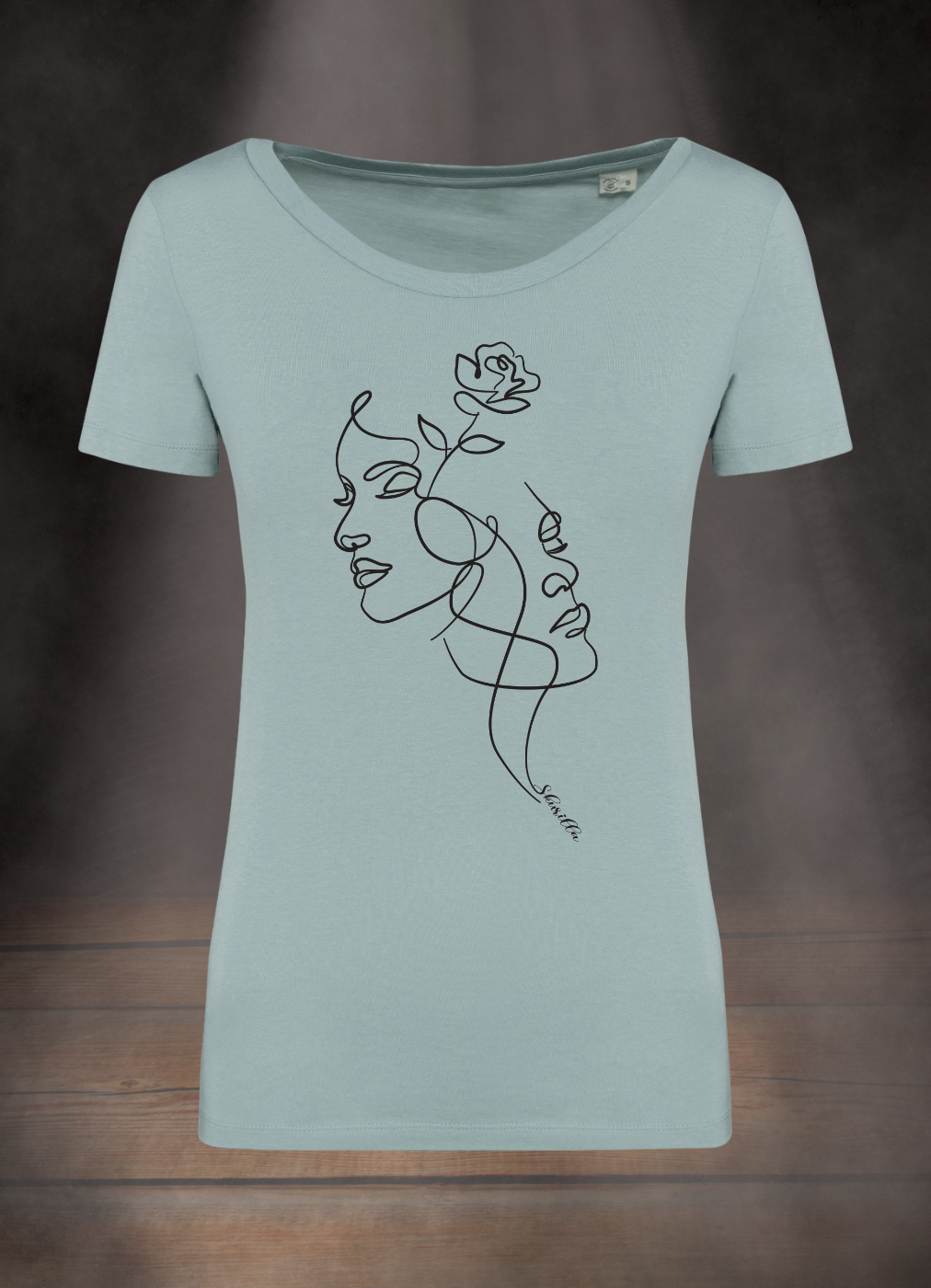 DAMEN T-SHIRT #LINEART