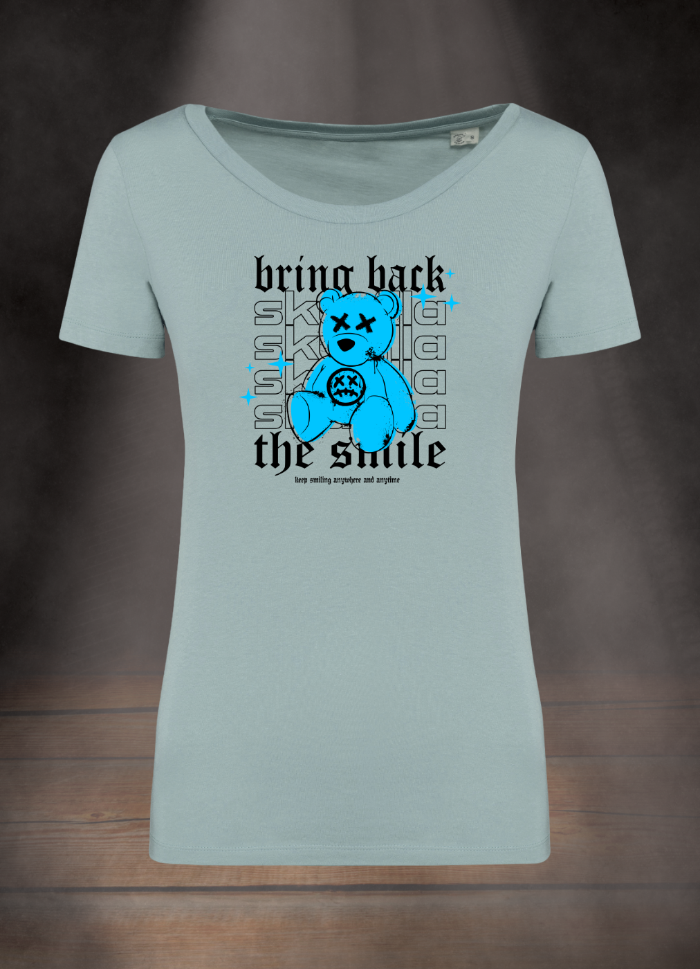 DAMEN T-SHIRT #THE SMILE
