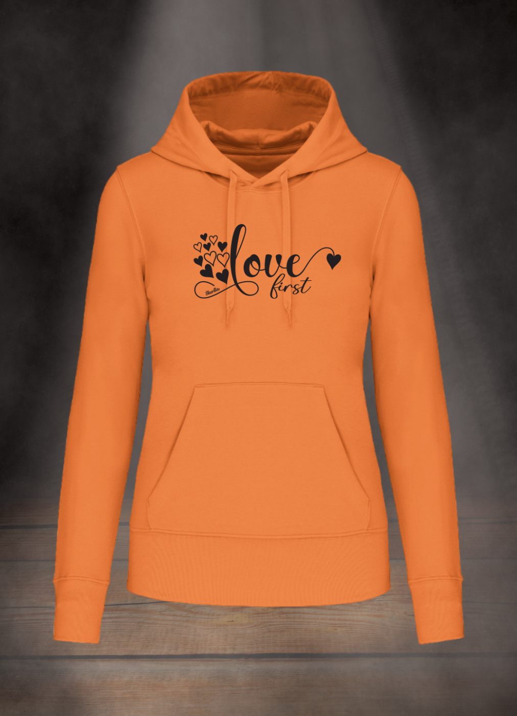 DAMEN HOODIE #LOVE FIRST
