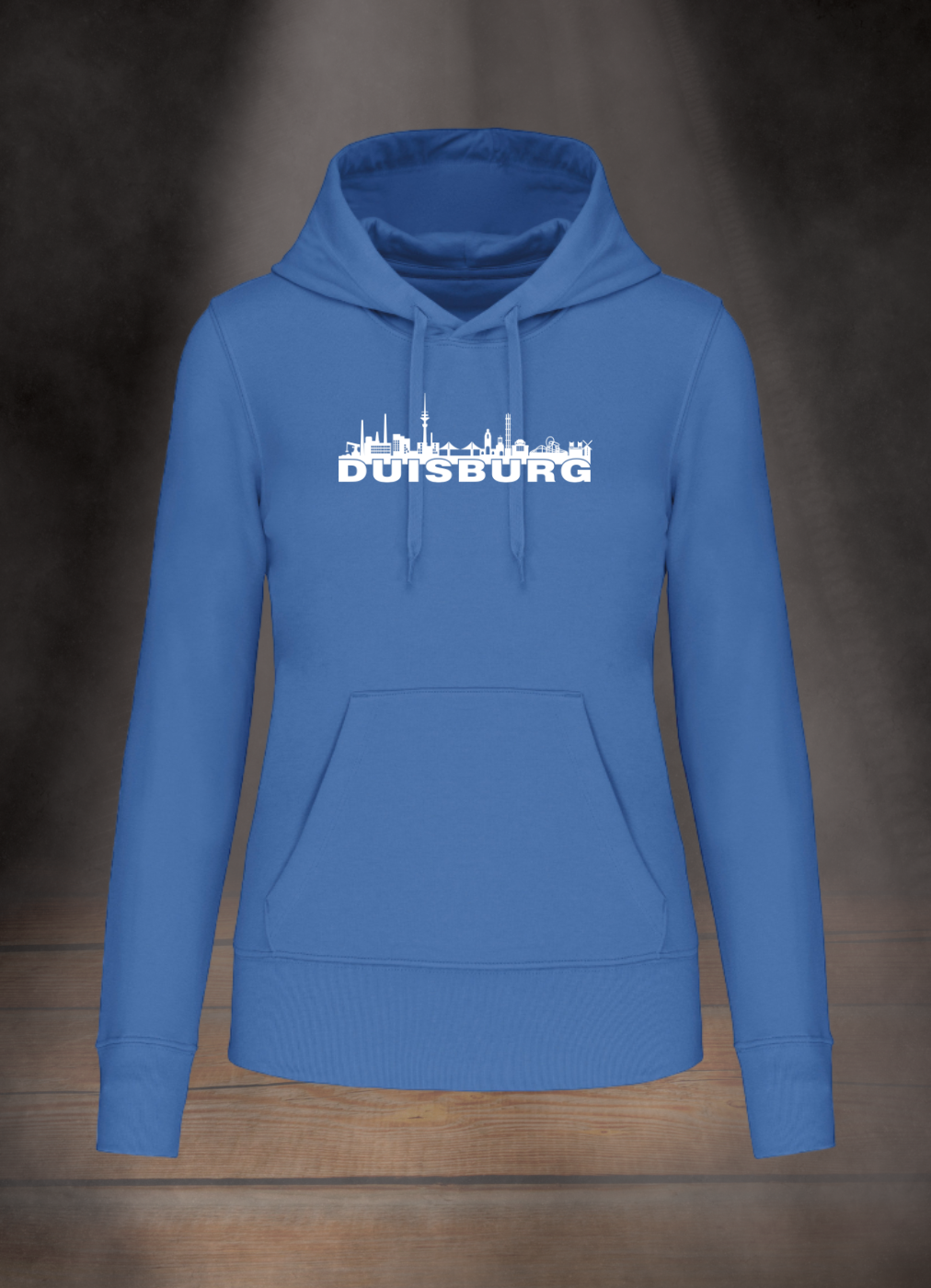 DAMEN HOODIE #DUISBURG SKYLINE