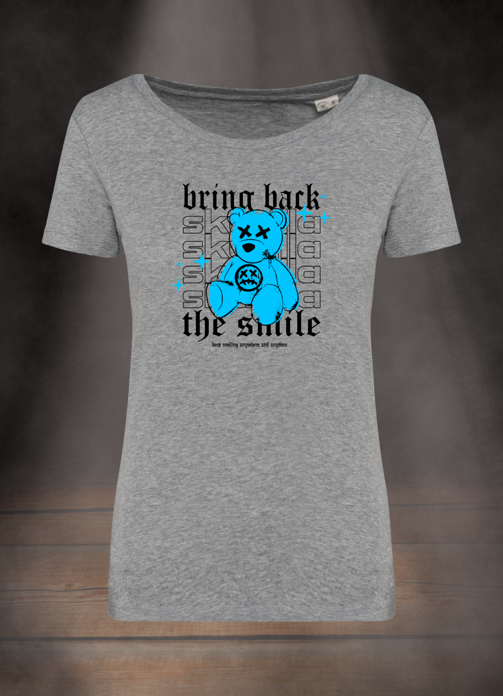 DAMEN T-SHIRT #THE SMILE