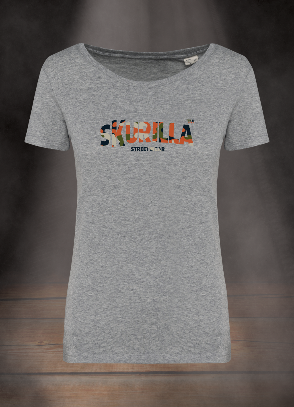 DAMEN T-SHIRT #CAMOUFLAGE