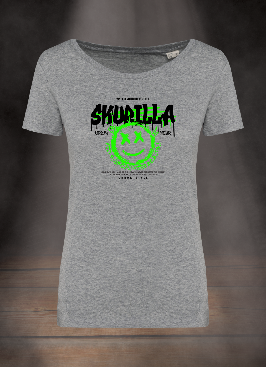 DAMEN T-SHIRT #SMILEFACE