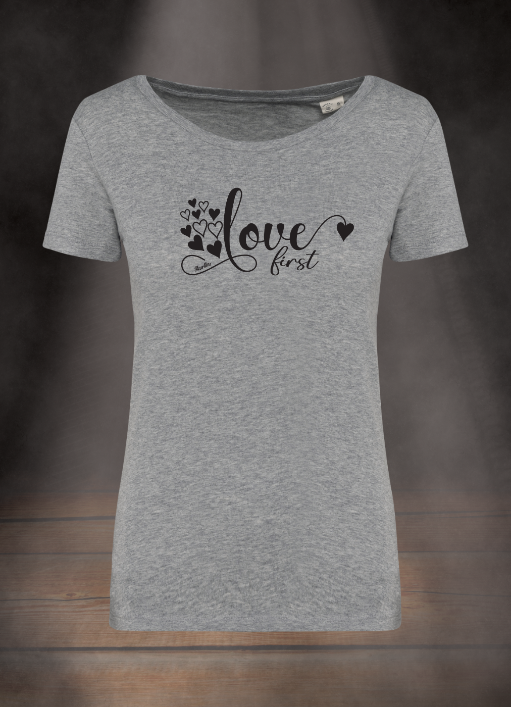 DAMEN T-SHIRT #LOVE FIRST