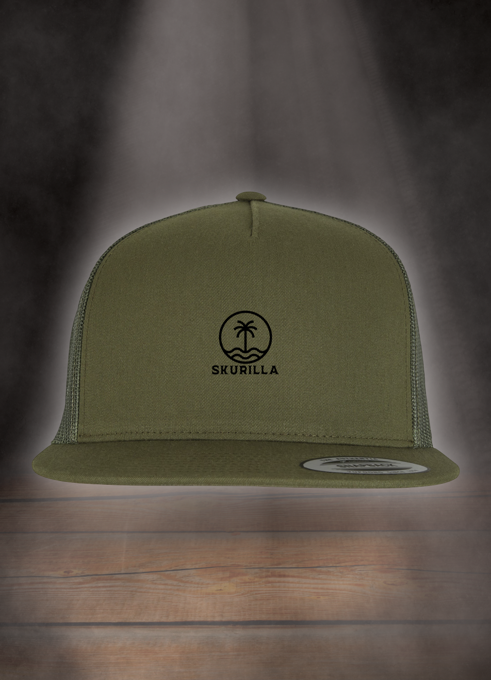 FLEXFIT TRUCKER SNAPBACK CAP #PALM PARADISE