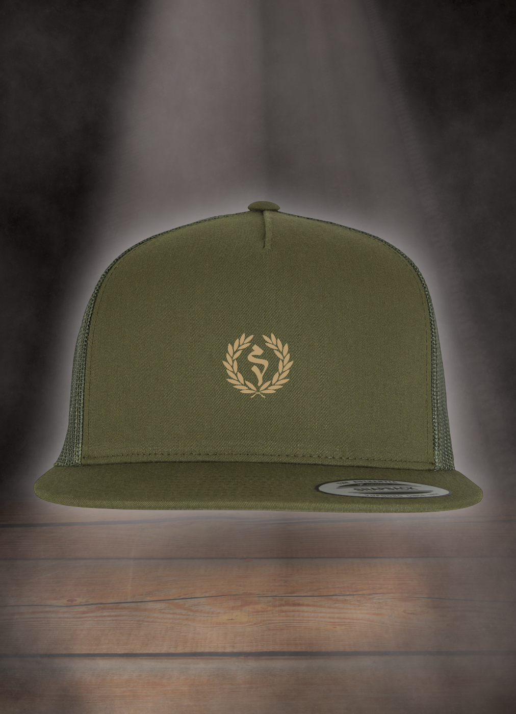 FLEXFIT TRUCKER SNAPBACK CAP #LAUREL BRANCH GOLD