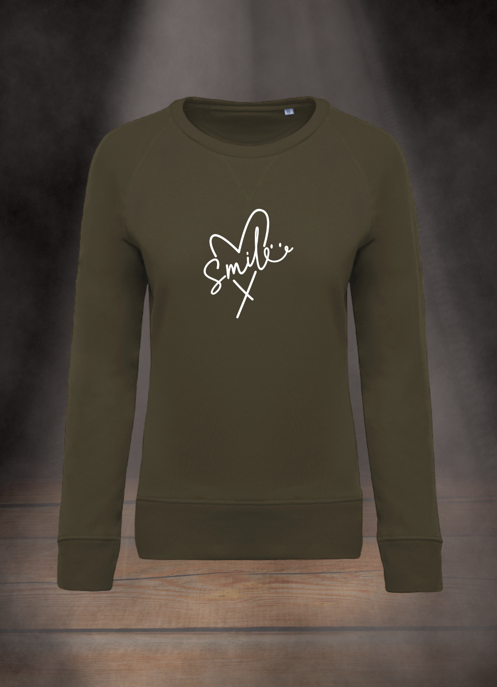DAMEN SWEATSHIRT #HEART SMILE