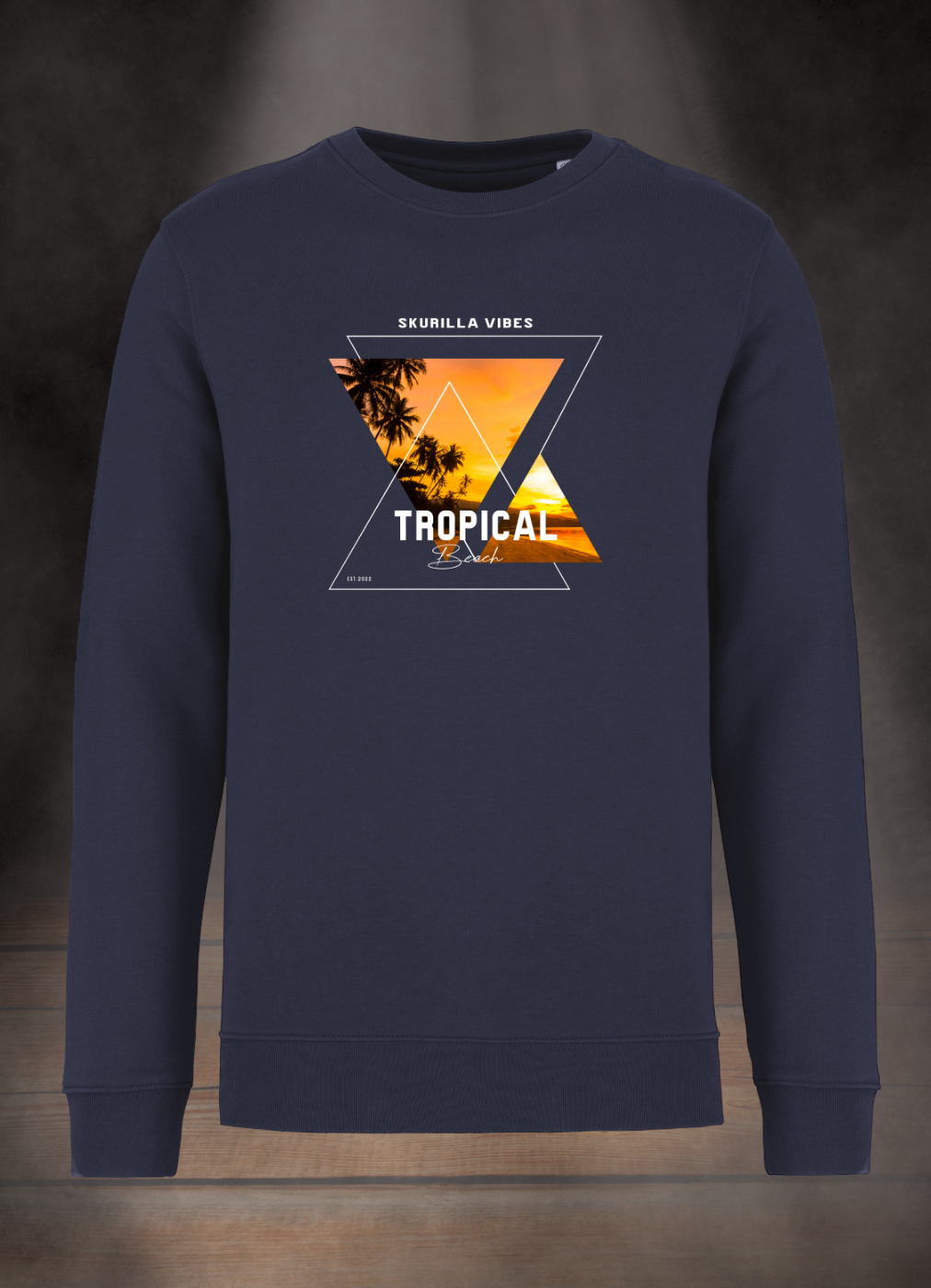 HERREN SWEATSHIRT #TROPICAL BEACH