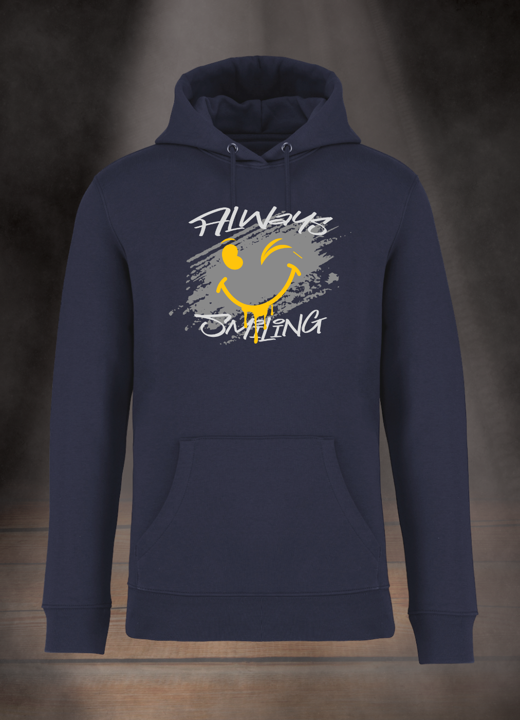 HERREN HOODIE #ALWAYS SMILING