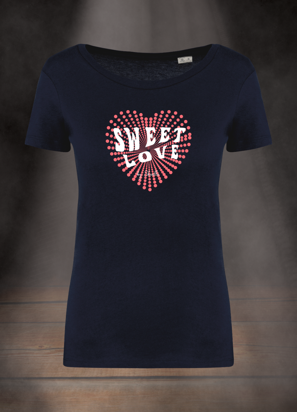 DAMEN T-SHIRT #SWEET LOVE