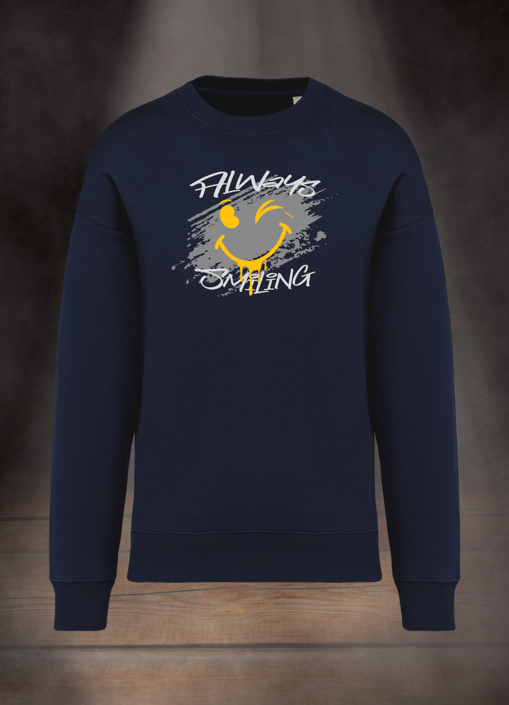 OVERSIZE SWEATSHIRT #ALWAYS SMILING