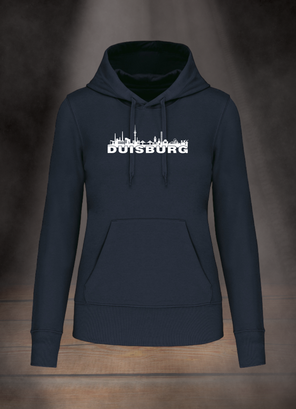 DAMEN HOODIE #DUISBURG SKYLINE