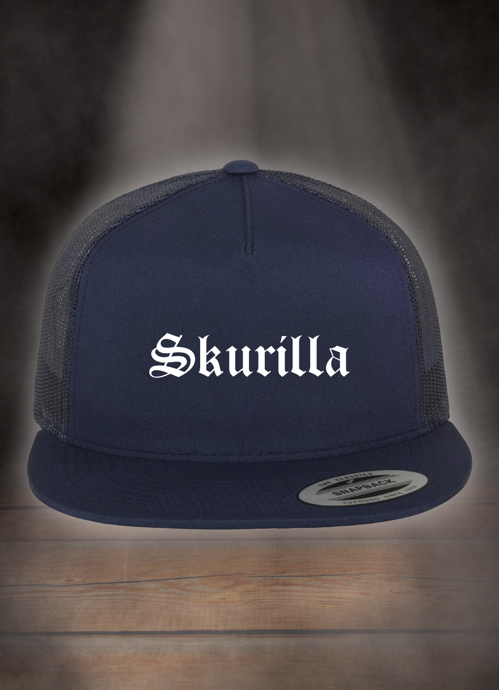 FLEXFIT TRUCKER SNAPBACK CAP #OLD TYPE WHITE