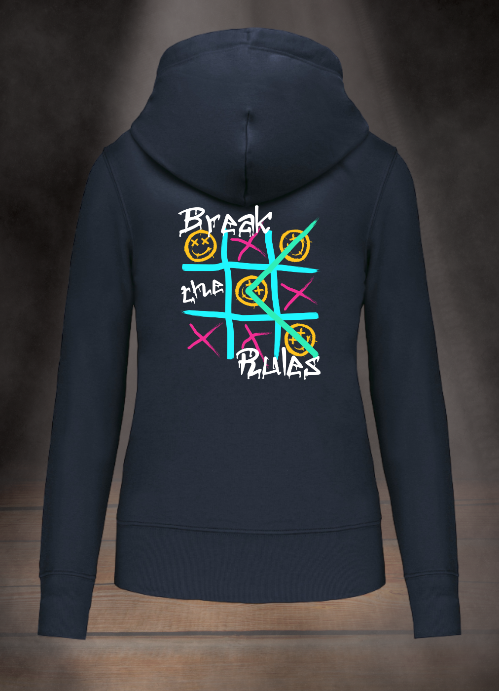 DAMEN HOODIE #BREAK THE RULES
