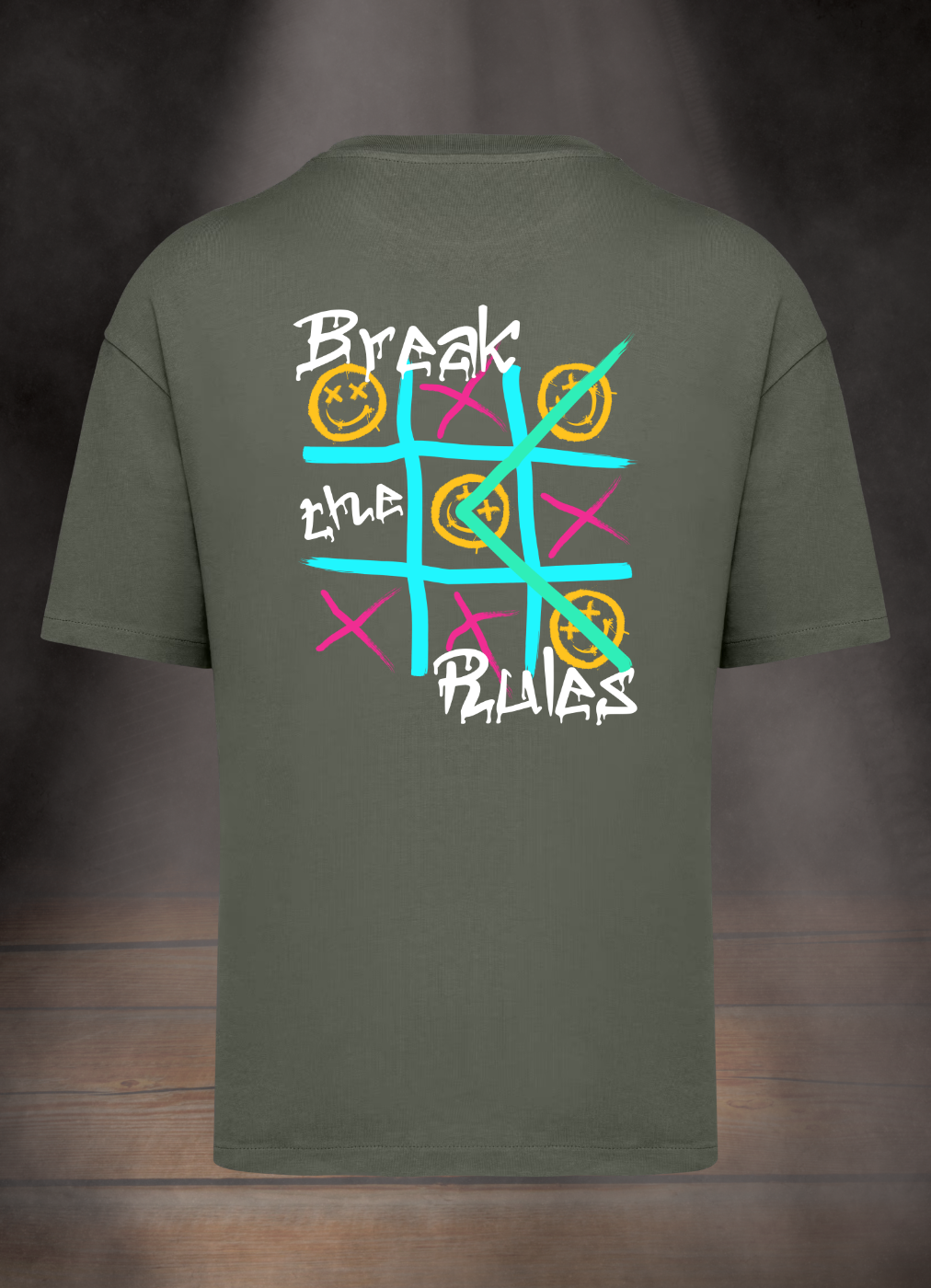 OVERSIZE T-SHIRT 220gr. #BREAK THE RULES