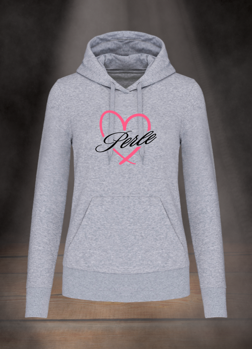 PERLE DAMEN HOODIE #HERZ