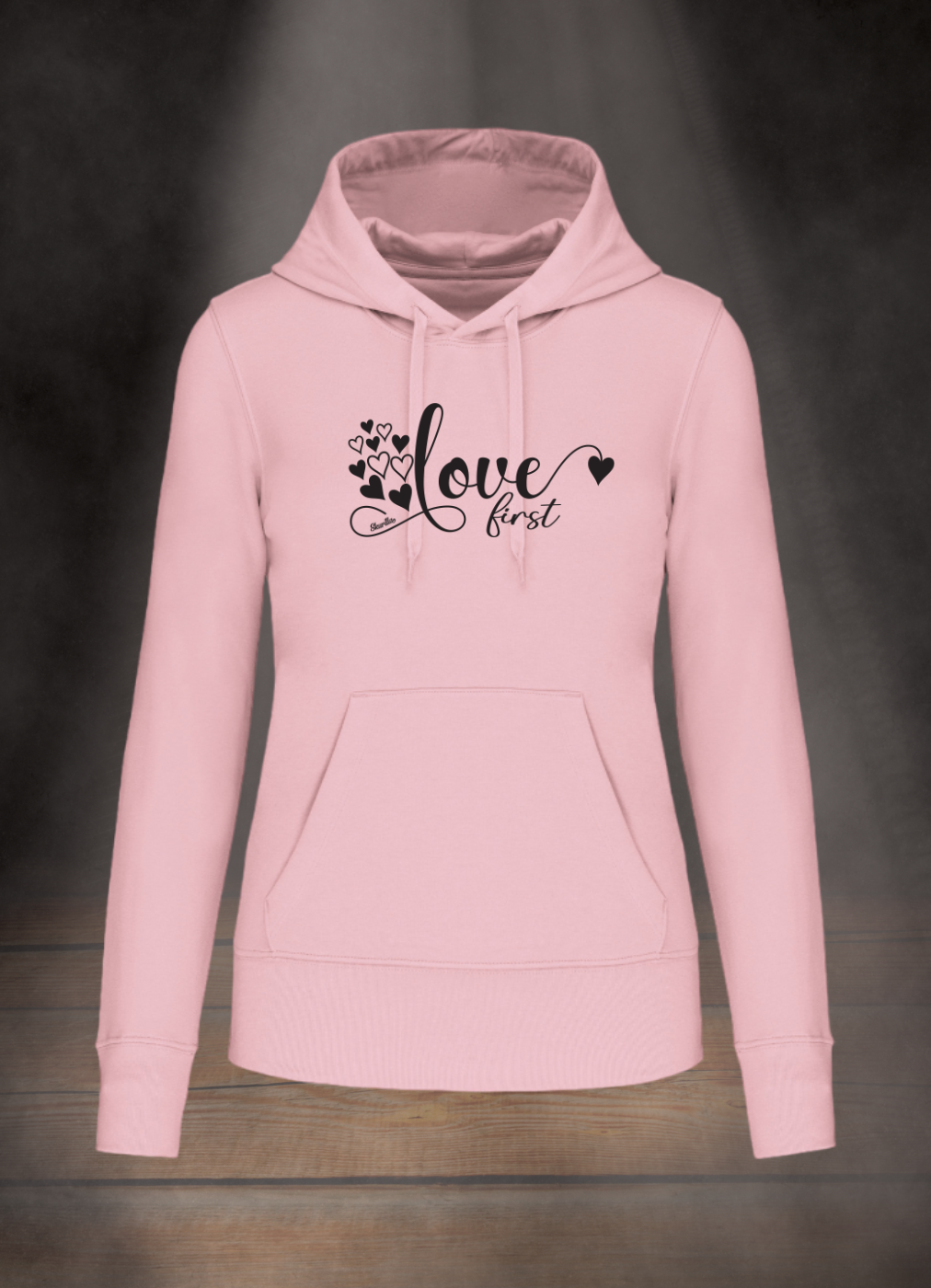 DAMEN HOODIE #LOVE FIRST