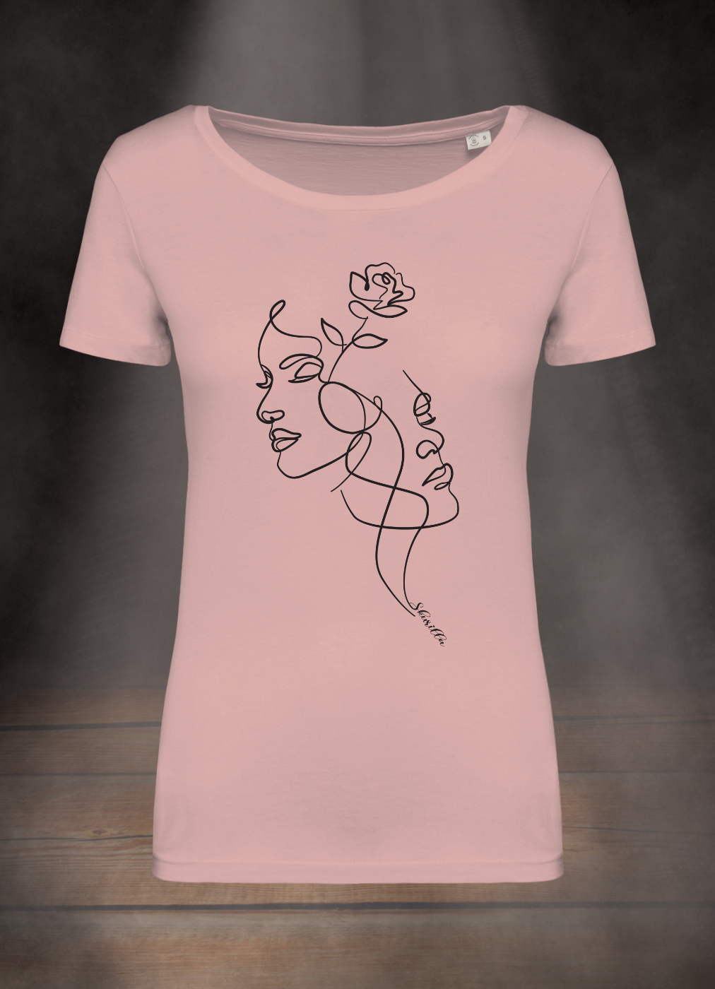 DAMEN T-SHIRT #LINEART