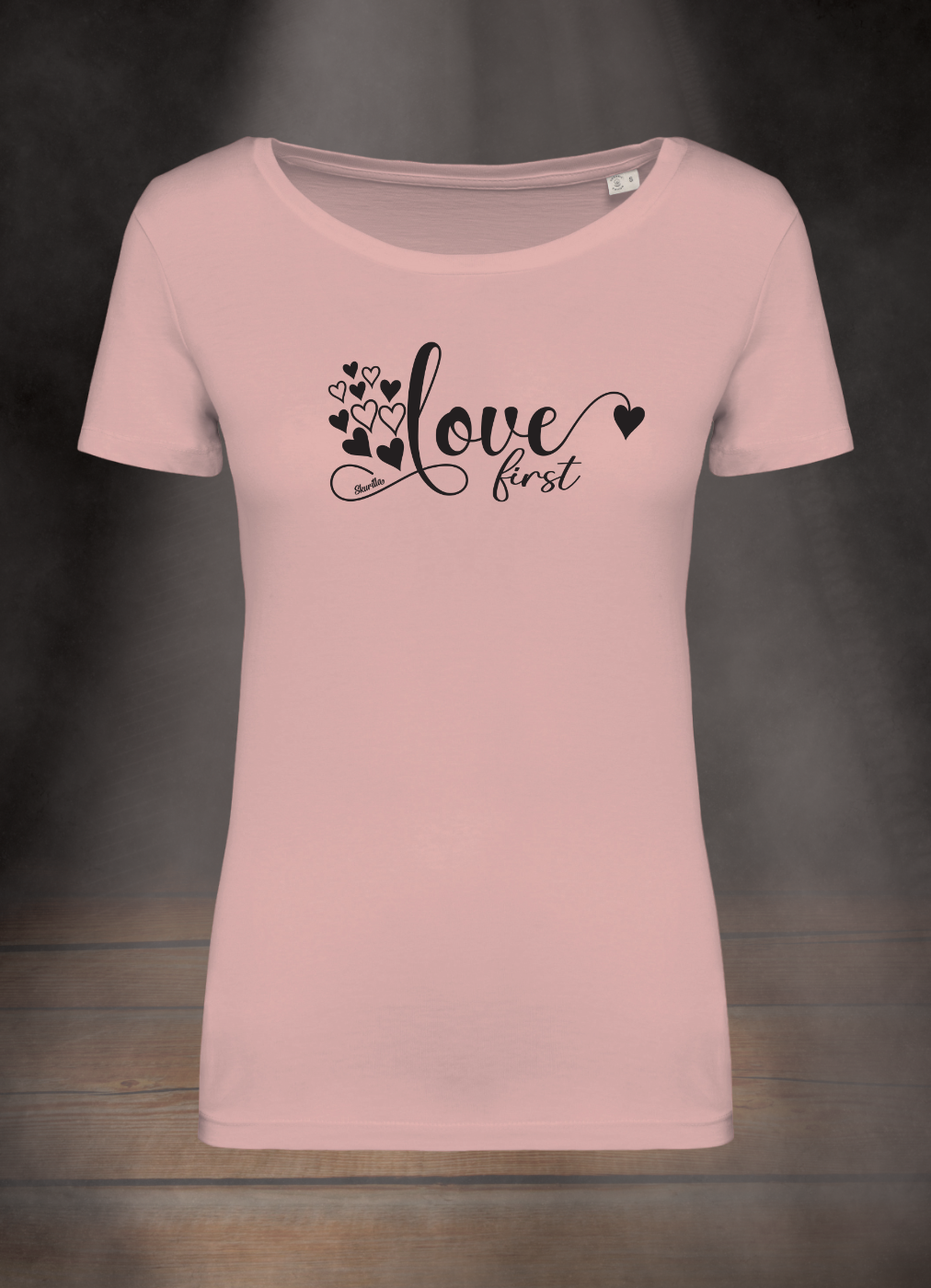 DAMEN T-SHIRT #LOVE FIRST