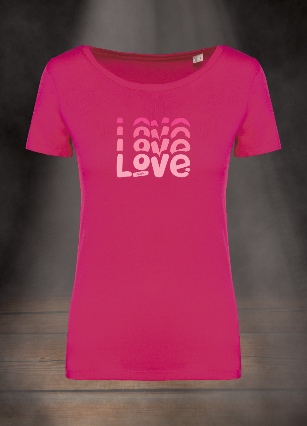 DAMEN T-SHIRT #INFINITY LOVE