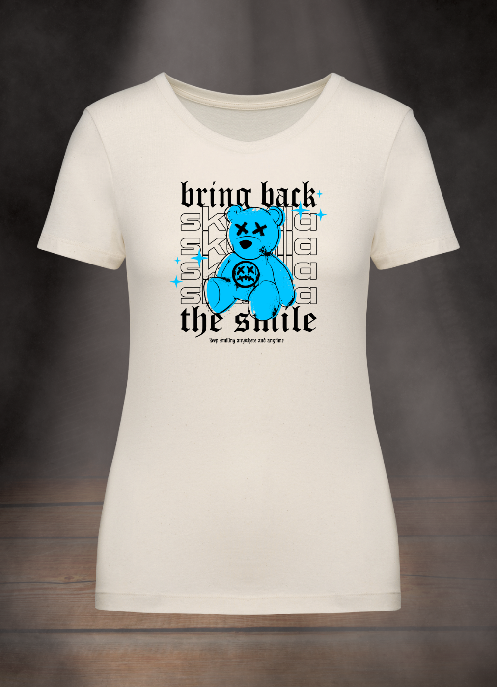 DAMEN T-SHIRT #THE SMILE