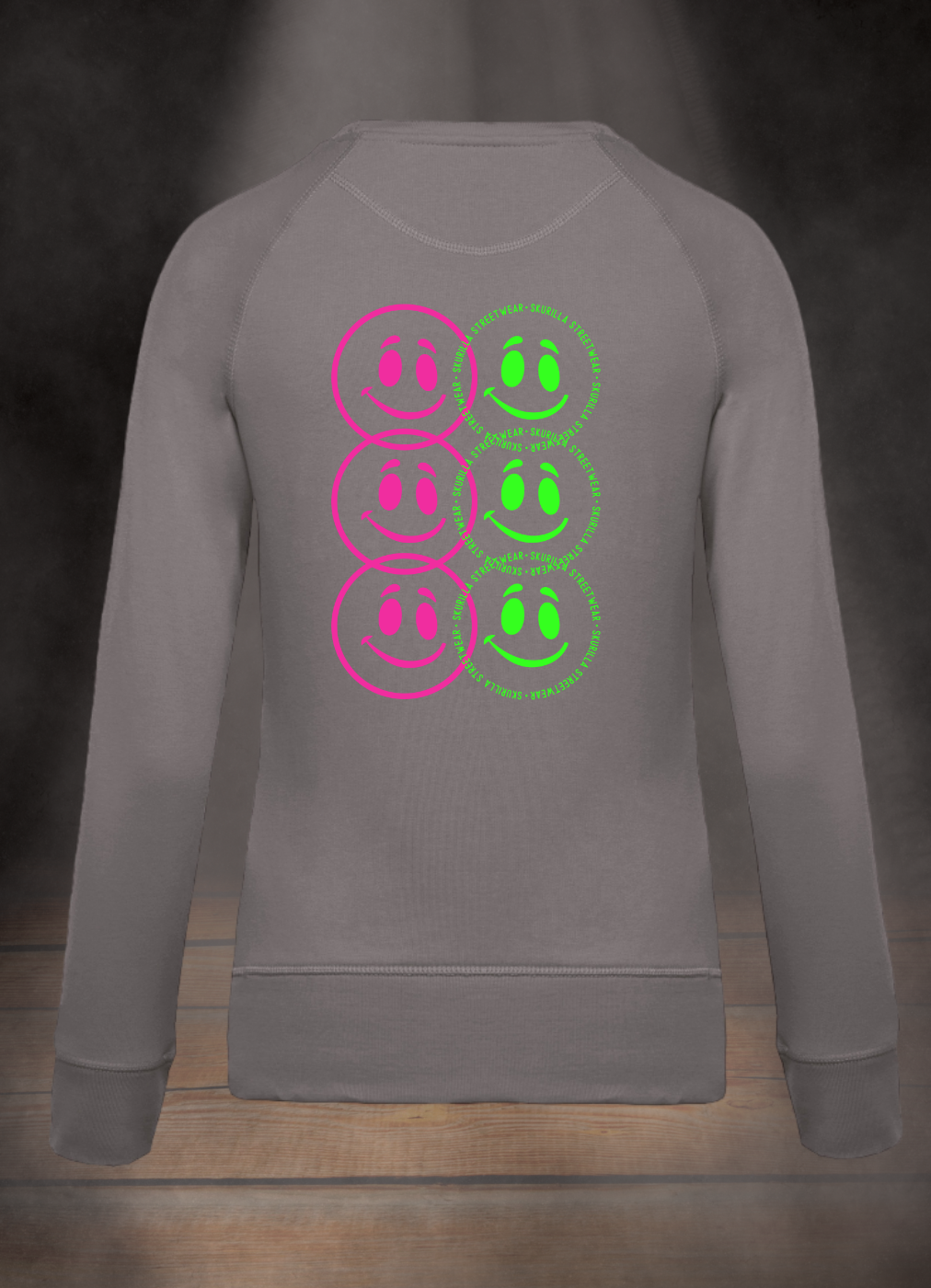 DAMEN SWEATSHIRT #HAPPY CIRCLES